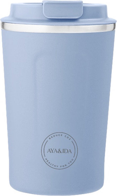 Aya ida aya ida - cup2go - tasse thermos - tasse à café - café à emporter - tasse de voyage - à emporter avec soi - 380ml - bleu poudre