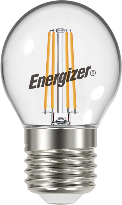 Lampe boule à filament LED économe en énergie Energizer - E27 - 5 watts - lumière blanc chaud - dimmable - 5 pièces