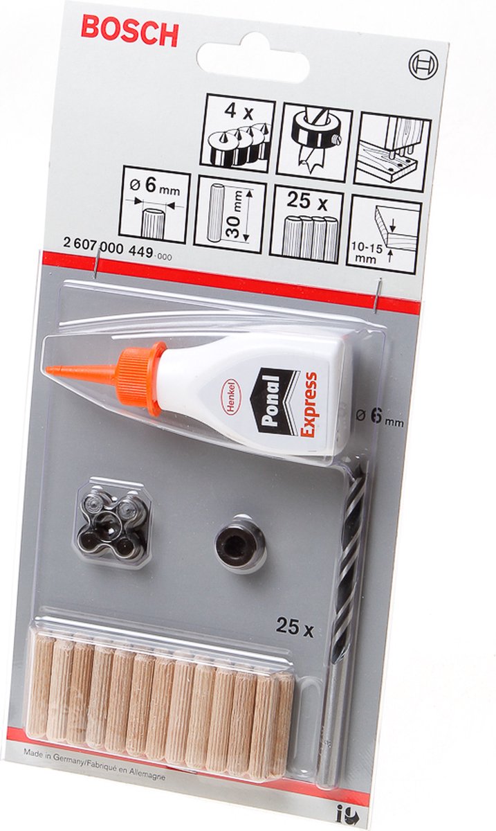 Jeu de chevilles Bosch 6
