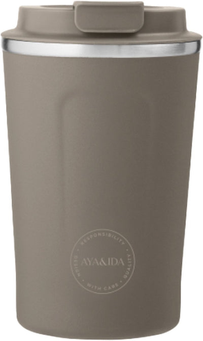 Aya ida aya ida - cup2go - tasse thermos - tasse à café - café à emporter - tasse de voyage - à emporter - 380ml - bois flotté