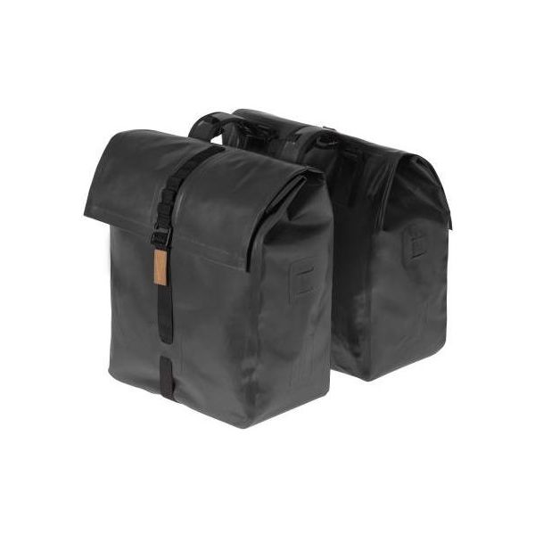 Basil Urban Dry double sacoche pour vélo, étanche, 50L, noir mat