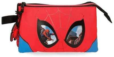 Trousse à crayons Jim Jam Marvel Spiderman Pen Case 3 compartiments avec 2 fermetures éclair