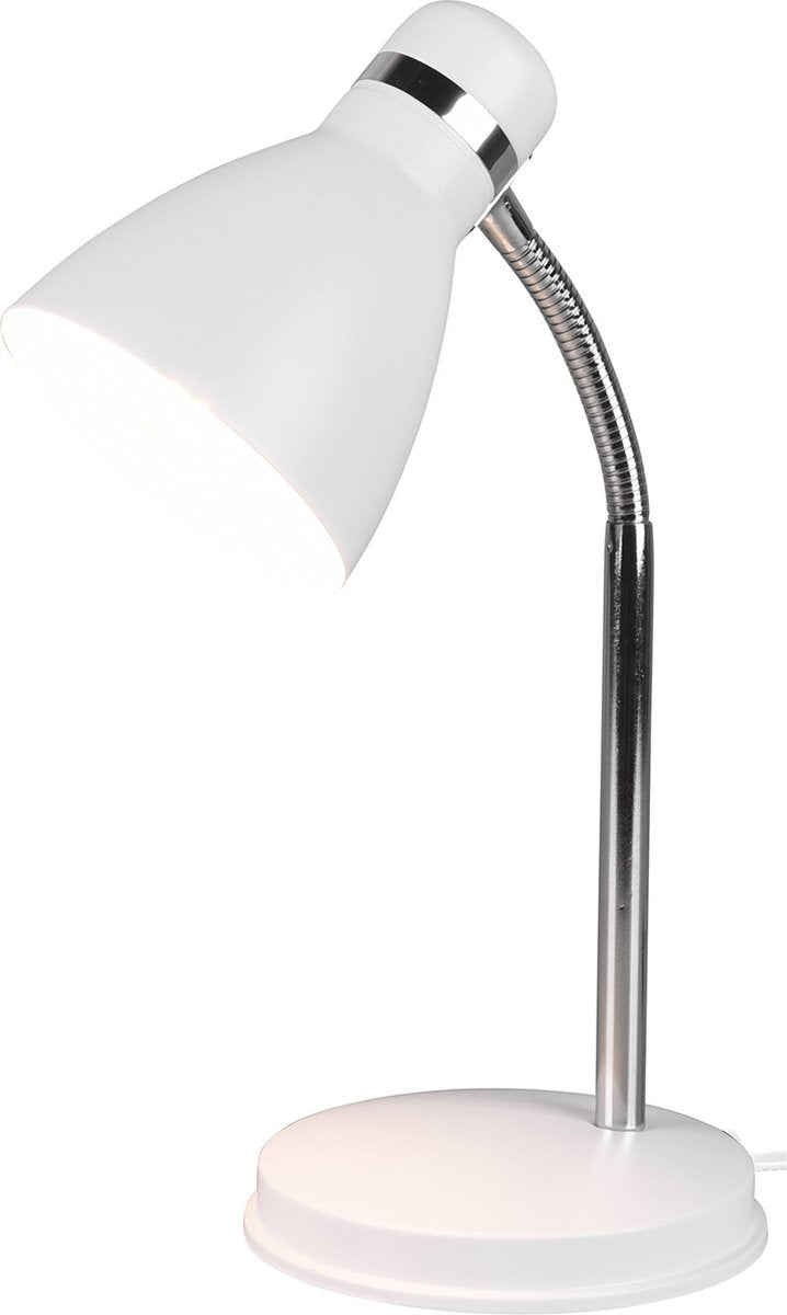 Rl live your light reality harvey - lampe de table - lampe de bureau - blanc mat - flex - excl. 1x e27 4w