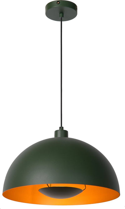 Lucide siemon - lampe suspendue - ø 40 cm - 1xe27 - vert