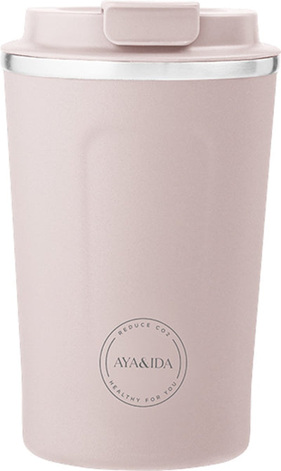 Aya ida aya ida - cup2go - tasse thermos - tasse à café - café à emporter - tasse de voyage - à emporter avec soi - 380ml - rose tendre