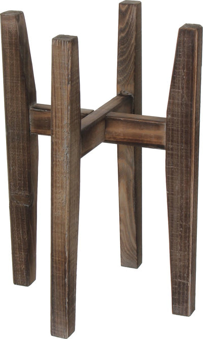 Support pour plantes en mica bois 48 cm | 4 pièces