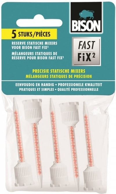 Mélangeurs statiques Bison fast fix² 5 pièces - pour l'emballage fast fix², mélangeurs de rechange