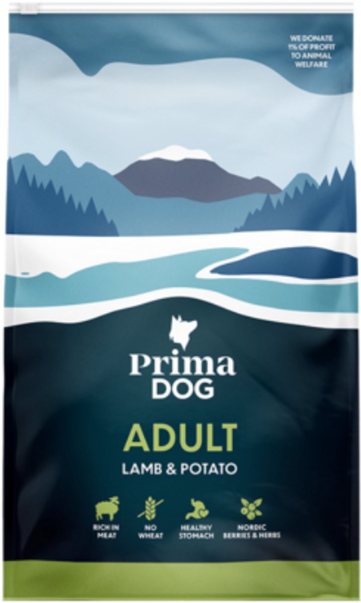 Primadog nourriture pour chien adulte agneau pomme de terre - 3 kilos