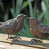 Boltze home figurine oiseau spatz h6cm polyrésine