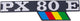 Autocollants badge Rms px80e