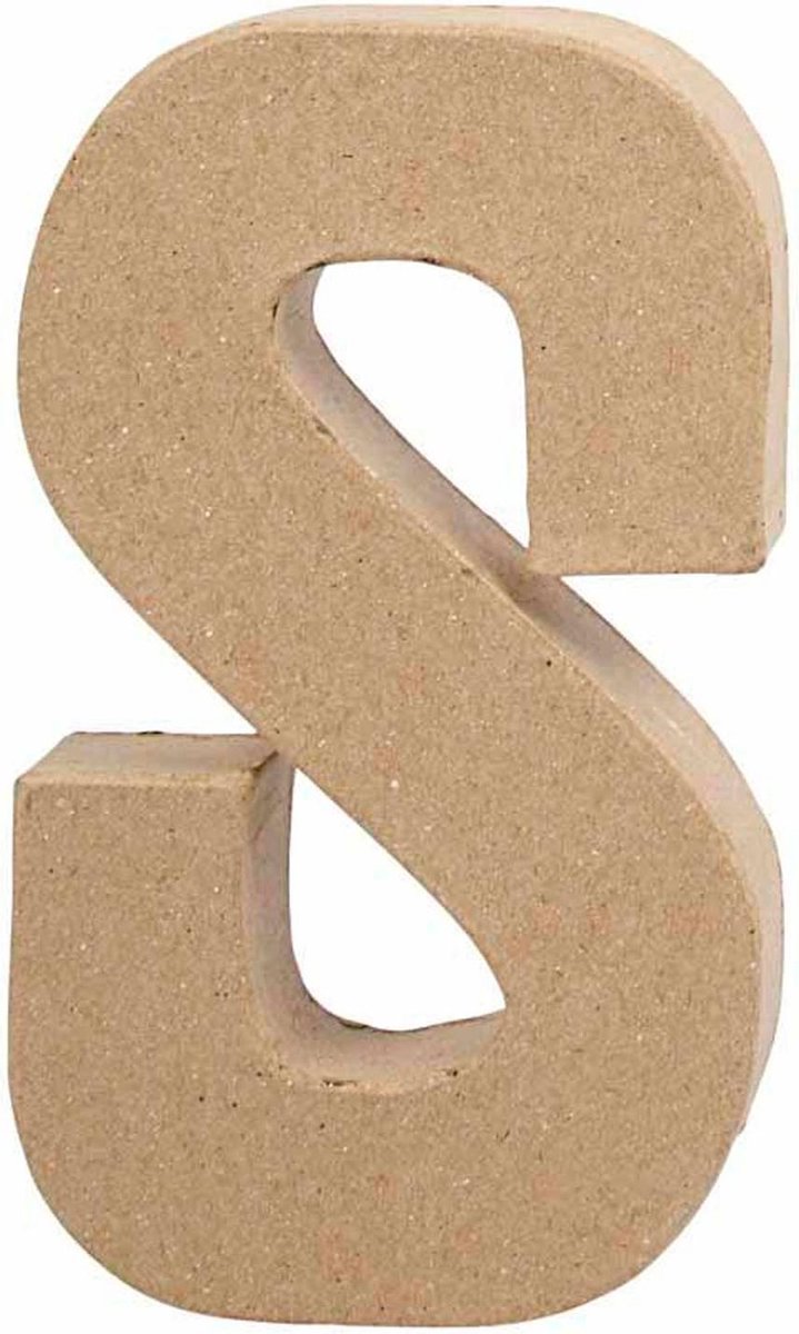 Lettre Papier -Maché - S, 20,5 cm
