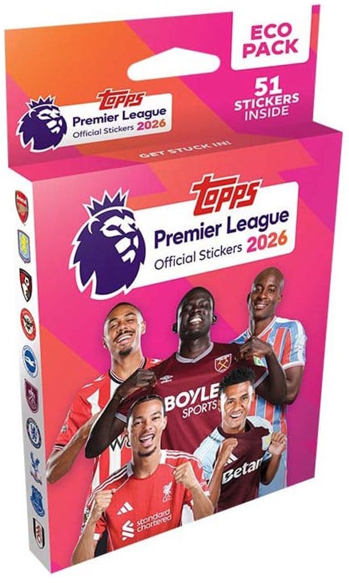 Topps Merlin Premier League 2025 26 Collection d'autocollants Eco Pack