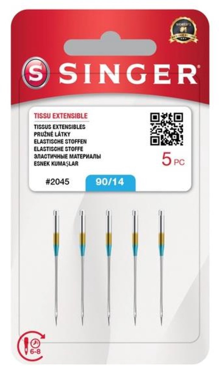 Aiguilles extensibles Singer 2045 90 (5 pièces)