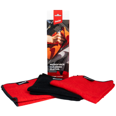 Set de chiffons de nettoyage Cyclon bicolore - rouge noir