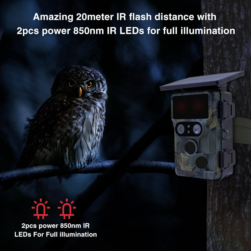 Stealth Gear Nightjar Dual-Cam Solar 4K WiFi Wild Camera