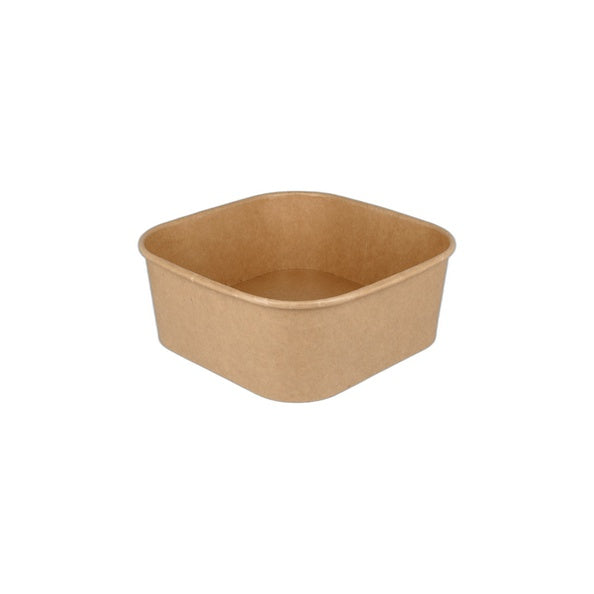 Conteneur repas carré en carton (1,2 litres)