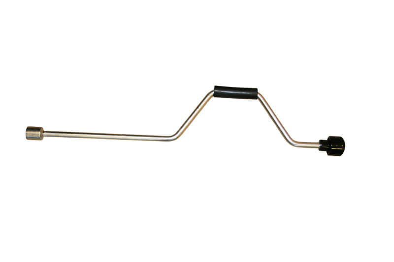 Manivelle pivotante pour supports pivotants caravane 19mm - 65cm