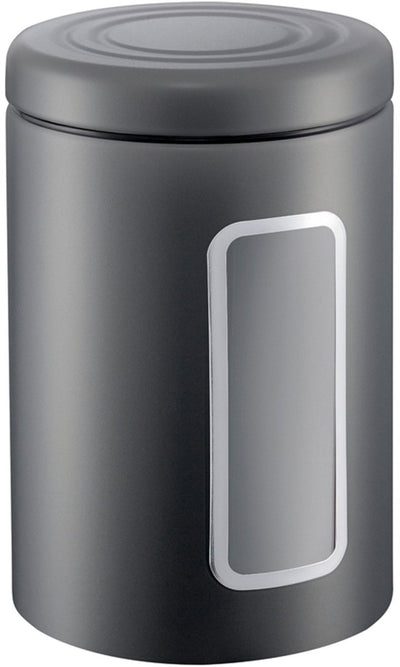 Conteneur de stockage Wesco classic line avec fenêtre | 2 litres | métal - graphite mat | pot de stockage