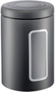 Conteneur de stockage Wesco classic line avec fenêtre | 2 litres | métal - graphite mat | pot de stockage