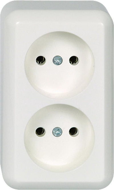 Prise électrique Schneider - en saillie - 2v - blanc polaire - contura - - 395904