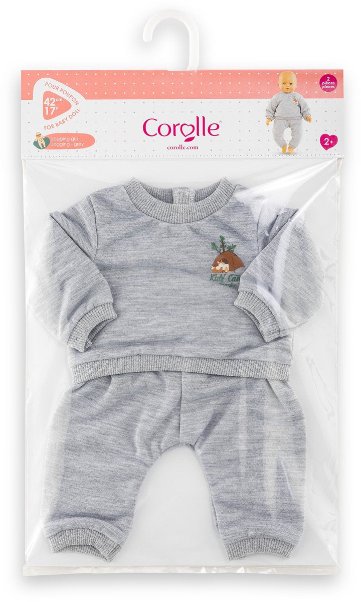 Jogging poupée gris Corolle petit explorateur - 42cm