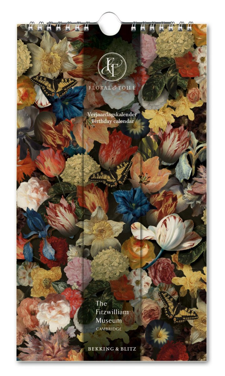 Calendrier d'anniversaire Bekking Blitz, toile florale, musée Fitzwilliam