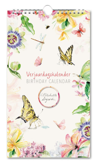 Bekking blitz – calendrier d’anniversaire – calendrier artistique – papillons – fleurs - fleurs de papillons - michelle dujardin