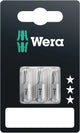 Wera 840 1 z set sb sis embouts hexagonaux 2,0 mm, 2,5 mm, 3 mm acier à outils allié, résistant d 6,3 3 pièce(s)