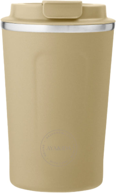 Aya ida aya ida - cup2go - tasse thermos - tasse à café - café à emporter - tasse de voyage - à emporter avec soi - 380ml - jaune poussiéreux