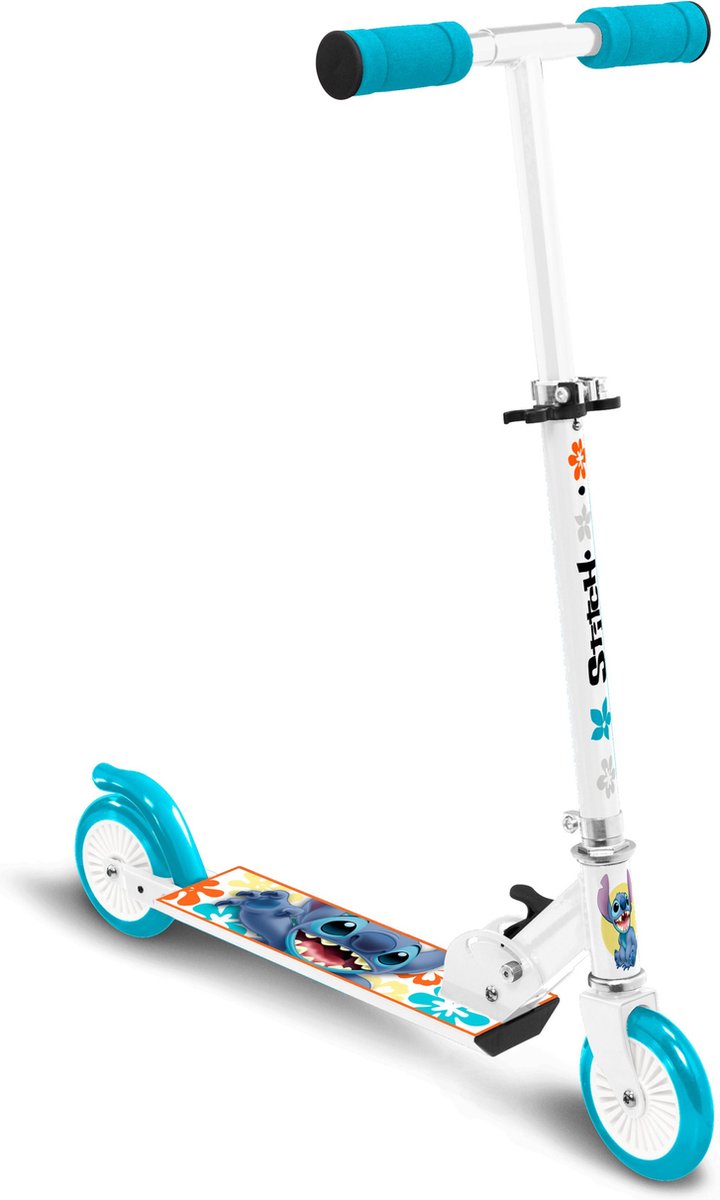 Disney 2 roues Kinderstep pliable Fook Foke White Petroblauw
