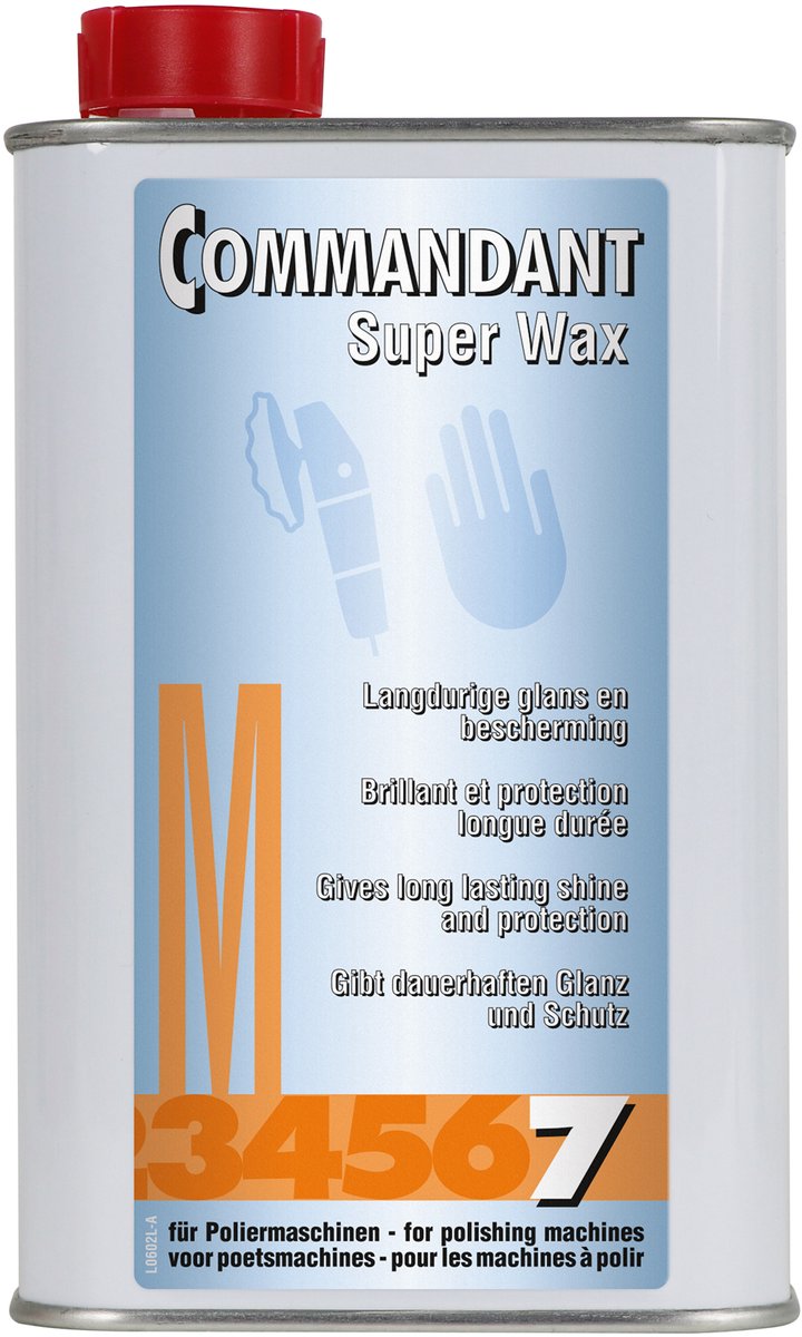 Commandant super wax m7 - donne une brillance profonde - protection longue durée - pour toutes les peintures polyester - 500g