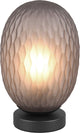 Trio facette - lampe de table - noir mat - excl. 1x e27 4 w - interrupteur à cordon