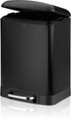 Kela poubelle, acier inoxydable, noir, 6 l - | davino