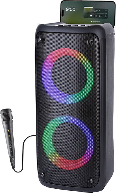 Enceinte portable Media-tech, karaoké, bluetooth 5.0, 1000w, mt3181