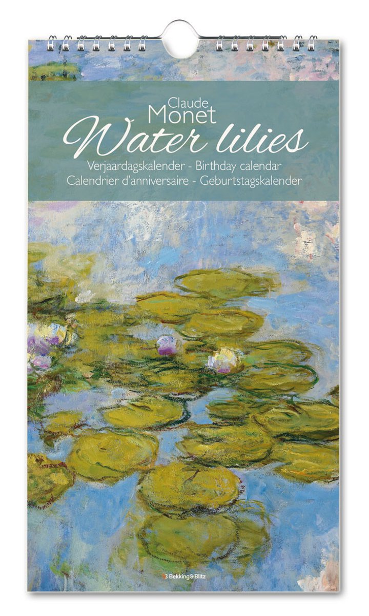 Calendrier d'anniversaire des nénuphars de Bekking Blitz Claude Monet