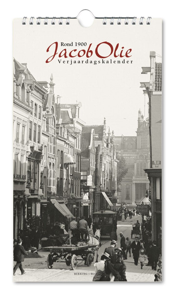 Calendrier des anniversaires des éditeurs de Bekking Blitz : Jacob Olie, Amsterdam vers 1900, archives de la ville