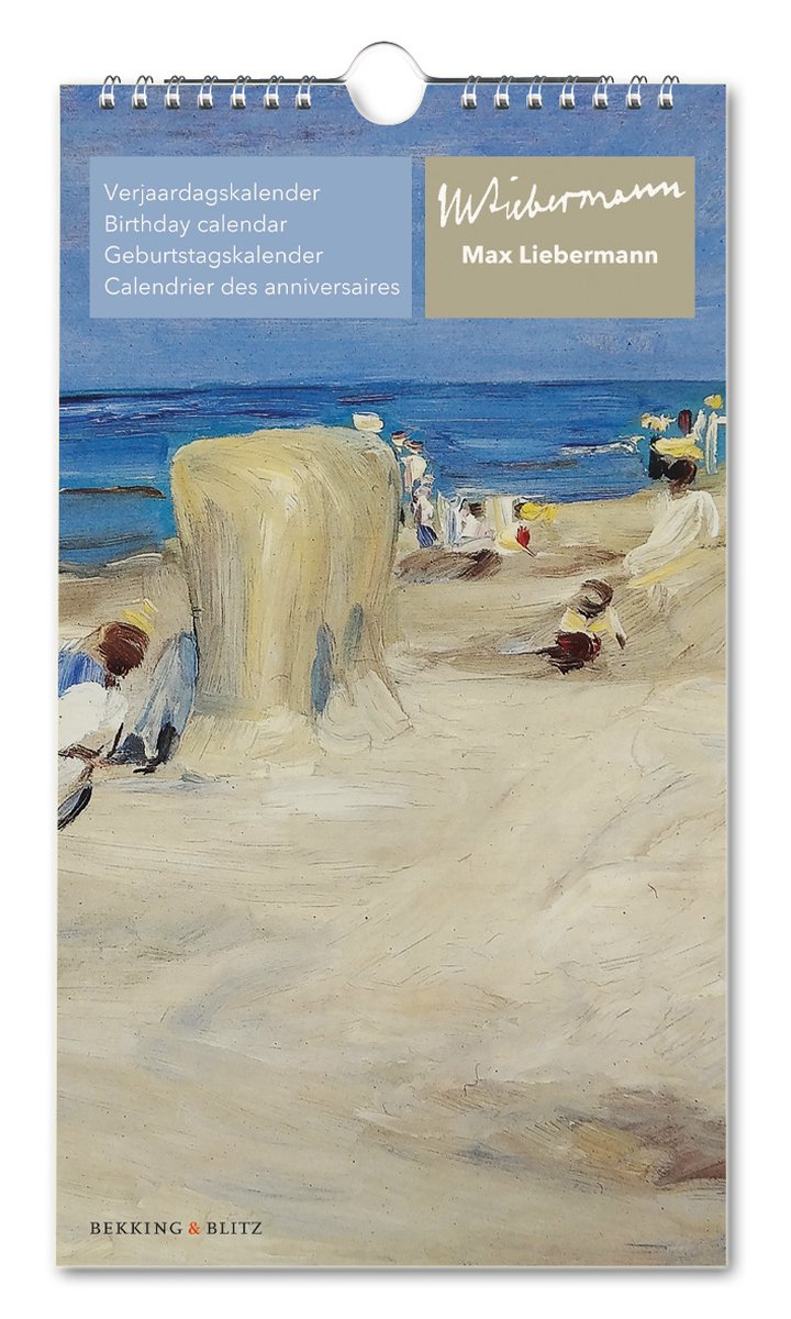 Bekking Blitz – Calendrier des anniversaires – Calendrier artistique – Calendrier des musées – Vues sur la plage – Scènes de plage - Max Liebermann
