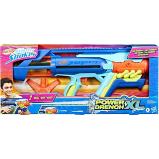 Pistolet à eau Nerf Super Soaker Power Drench XL, jouets aquatiques