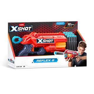 Zuru x-shot réflexe 6 blaster avec 12 fléchettes