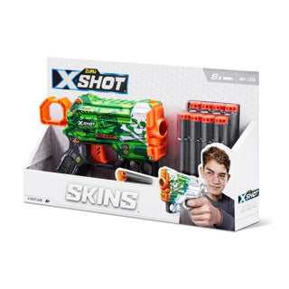 Zuru X-Shot Skins Menace avec 8 fléchettes