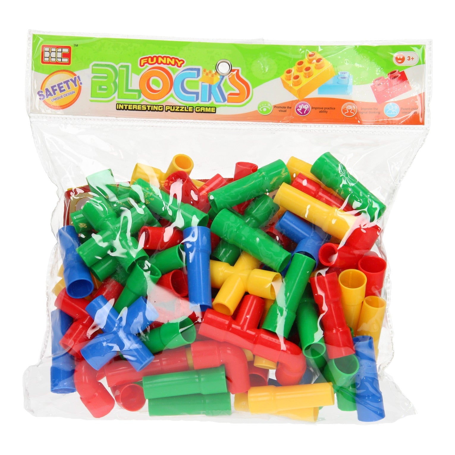 Tubes de construction grands, 95 pcs