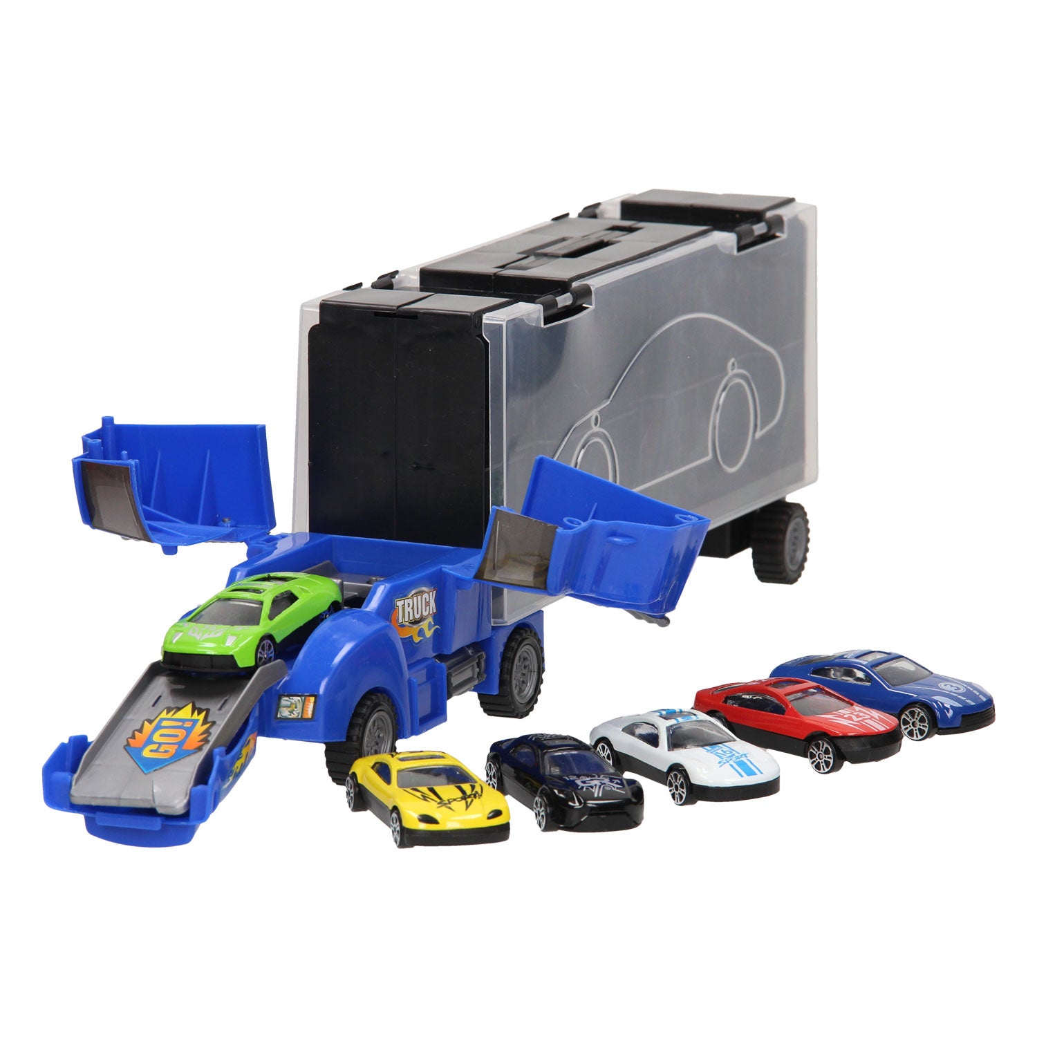 Store Autotransporter Blauw