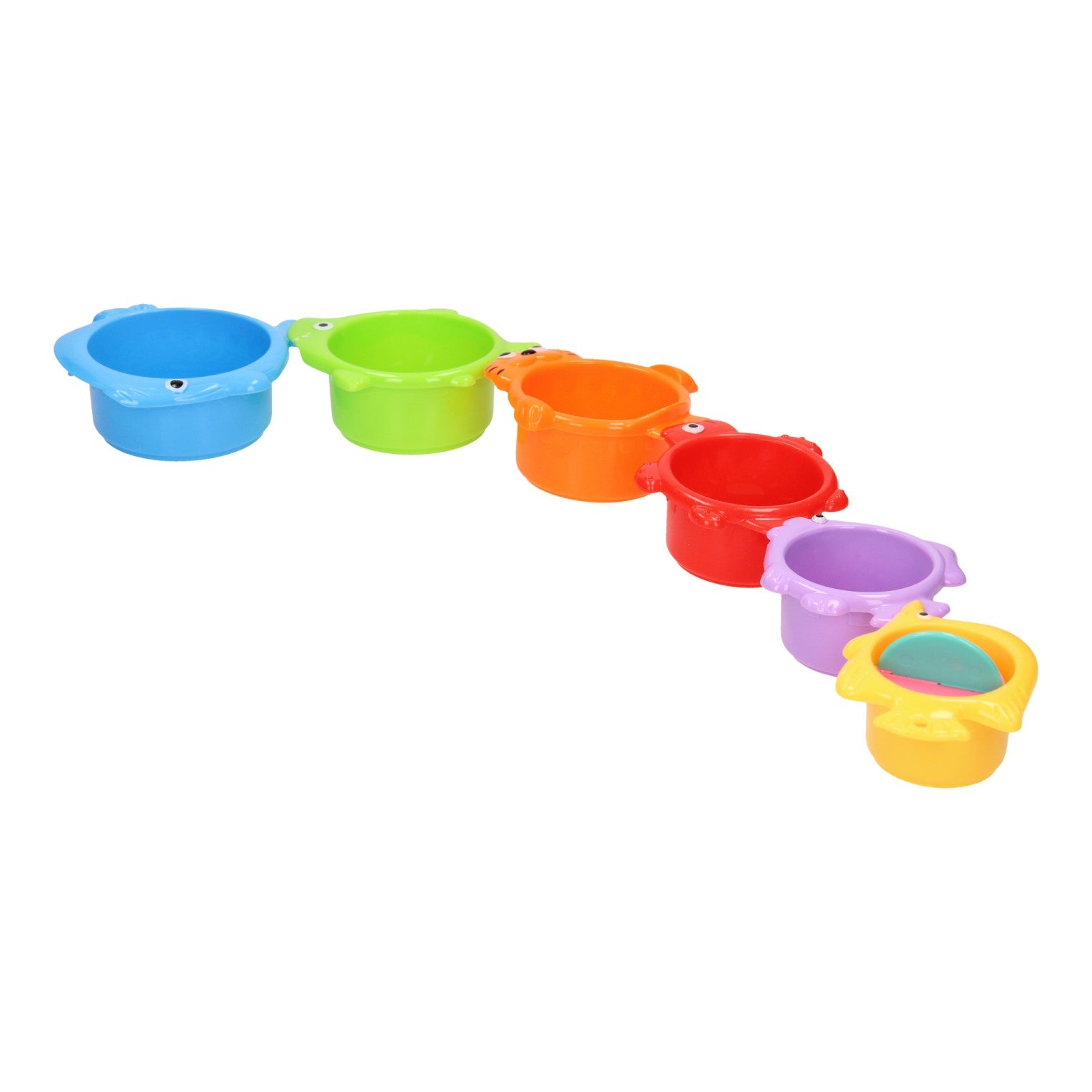 Pile de tasses de bain pour animaux, 6 pièces.