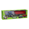 tracteur avec chargeur frontal et remorque 1:32