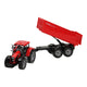 tracteur avec chargeur frontal et remorque 1:32