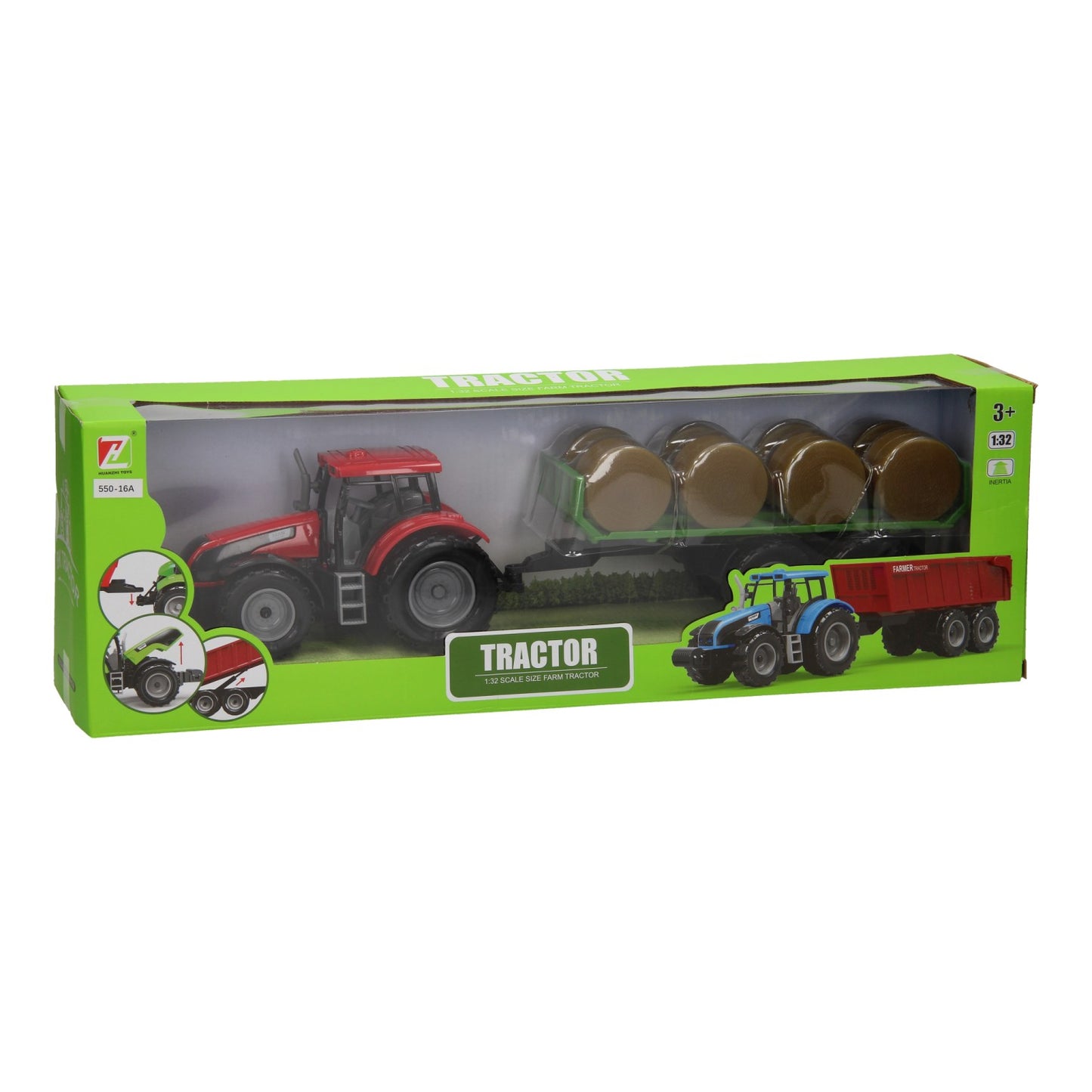 tracteur avec balwagen 1:32