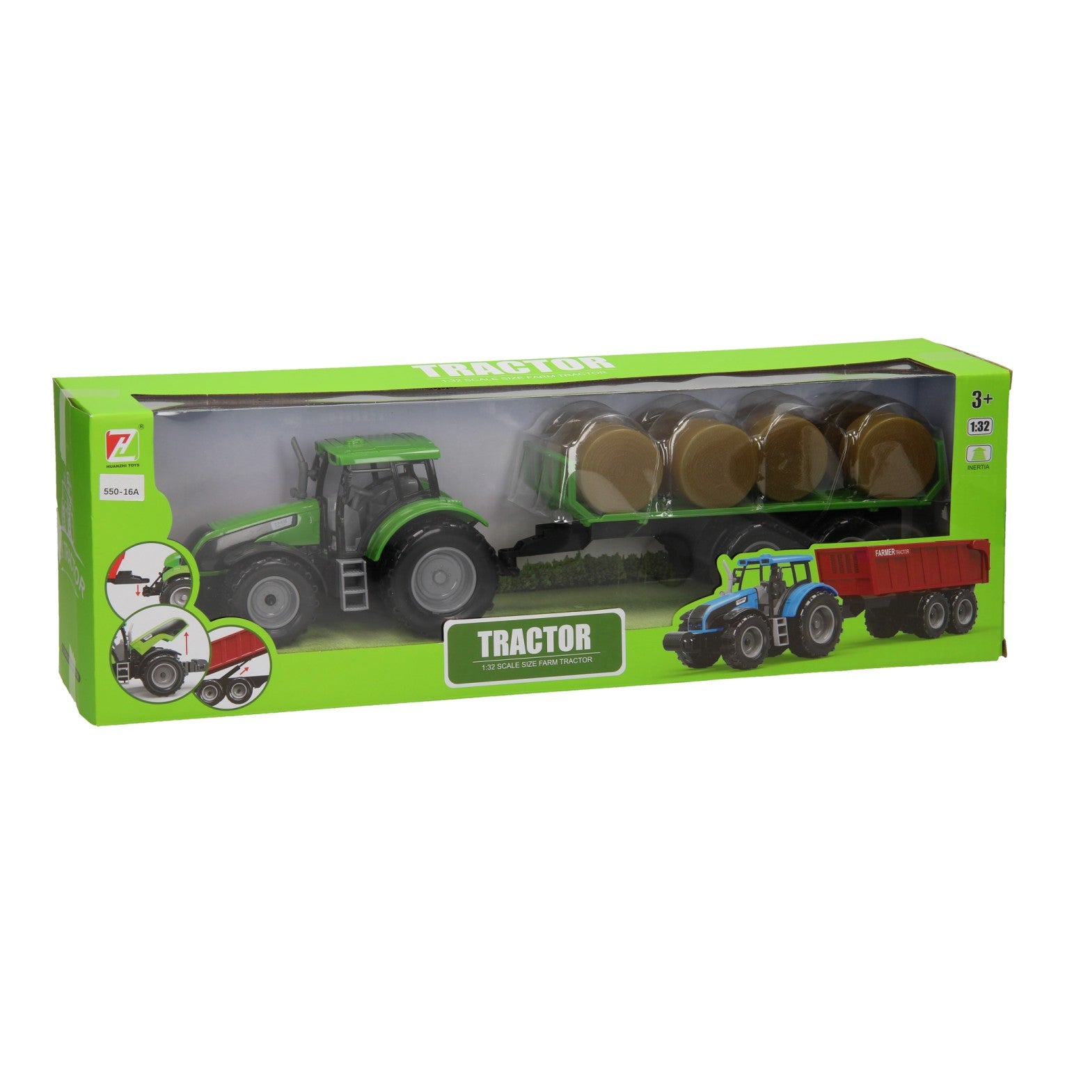 tracteur avec balwagen 1:32