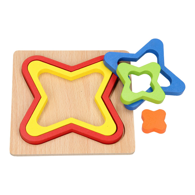 Forme de puzzle de forme en bois