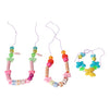 Ensemble de perles coloré, 17dlg.