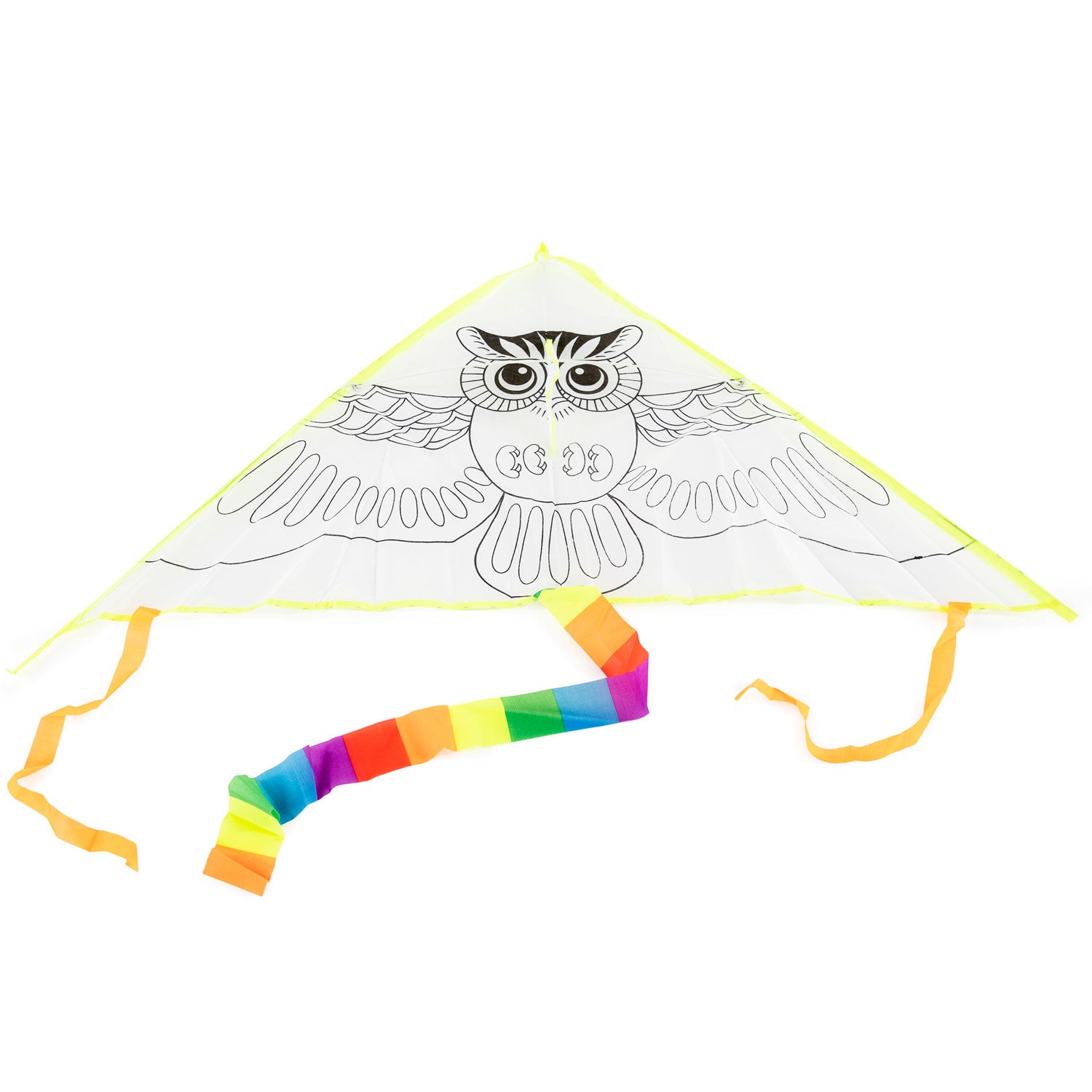 Colorie ton propre cerf-volant - hibou
